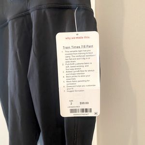 Lululemon Train Times Pant - Size 2